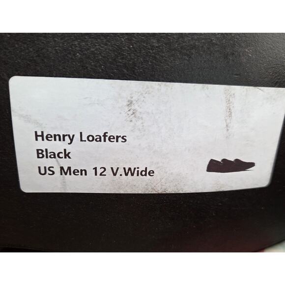 May Anthony Mens Loafers Henry Handmade Quilted Black Velvet Gold Accents 12 W